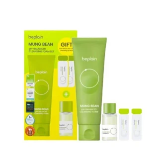 Beplain Mung Bean pH-Balanced Cleansing Foam - 80ml (Gift Pore Serum 1ml*2EA + Cleansing Oil 10ml)