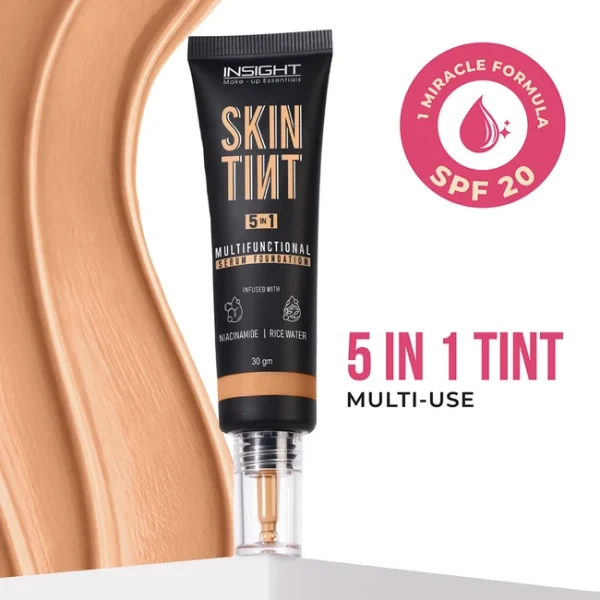 Insight Skin Tint 5 In 1 Multifunctional Serum Foundation-Cappucino 30g