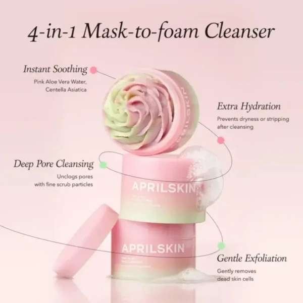 APRIL SKIN Pink Aloe Pack Cleanser 120 g