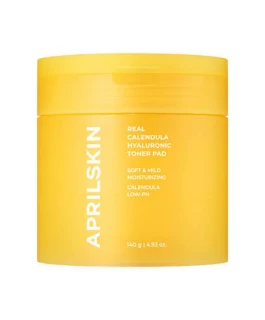 APRIL SKIN Real Calendula Hyaluronic Toner Pad 140g