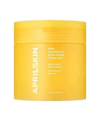 APRIL SKIN Real Calendula Hyaluronic Toner Pad 140g