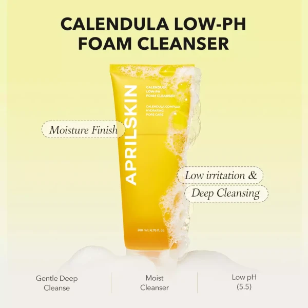APRIL SKIN Calendula Low pH Gel Cleanser 200 ml