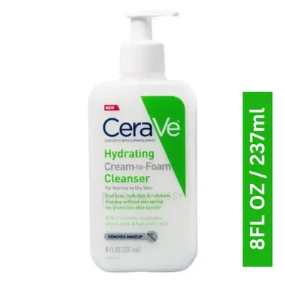 CeraVe Hydrating Cream-to-Foam Cleanser 237ml