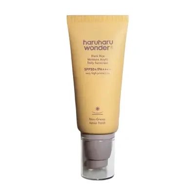 Haruharu Wonder Black Rice Moisture Airyfit Unscented Daily Sunscreen With Velvet Finish 50ml