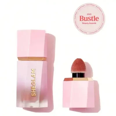 SHEGLAM Color Bloom Dayglow Liquid Blush Shimmer Finish-Risky Business 5.2ml