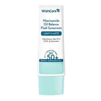 Wishcare 5% Niacinamide Oil Balance Fluid Sunscreen SPF 50 PA++++ 50ml