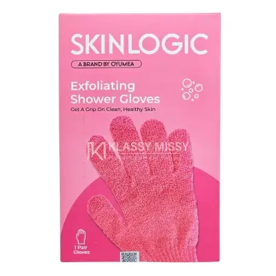OYUMEA Bath and Body Exfoliating Body Gloves 1 Pair Pink