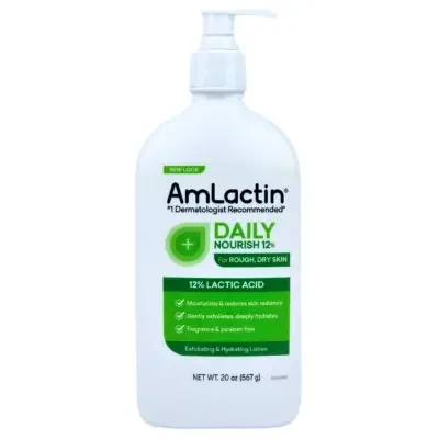 AmLactin Daily Nourish Lotion with 12% Lactic Acid Exfoliating & Hydrating Lotion 567g
