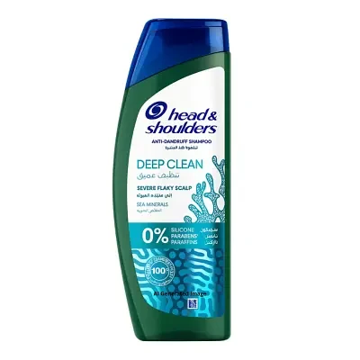Head & Shoulders Deep Clean Anti Dandruff Shampoo for Severe Flaky Scalp 400ml