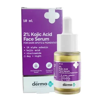 The Derma Co 2% Kojic Acid Face Serum With 1% Alpha Arbutin & Niacinamide For Dark Spots & Pigmentation 10ml