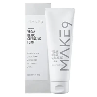 MAKE9 Focus On Vegan Beads Cleansing foam Cleanser 120ml