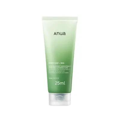 Anua Heartleaf + BHA Quercetinol Pore Deep Cleansing Foam Mini 25ml