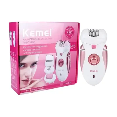 Kemei KM-2530 4 In 1 Rechargeable Epilator & Shaver Set