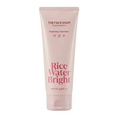 The Face Shop Rice Water Bright Foaming Cleanser 150ml (New Version)