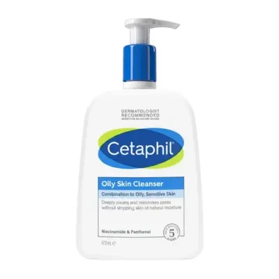 Cetaphil Oily Skin Cleanser for Combination to Oily, Sensitive Skin 473ml