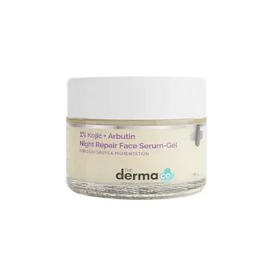 The Derma Co 1% Kojic + Arbutin Night Repair Face Serum-Gel 50g
