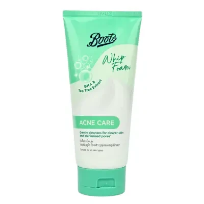 Boots Whip Foam Acne Care Cleanser For Acne Prone Skin 100ml