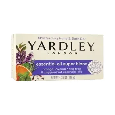 Yardley London Essential Oil Super Blend Moisturizing Hand & Bath Bar 120g