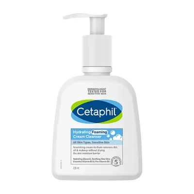 Cetaphil Hydrating Foaming Cream Cleanser All Skin Type, Sensitive Skin 236ml
