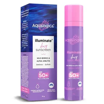 Aqualogica Illuminate+ Dewy Sunscreen SPF 50+ PA++++ 50g