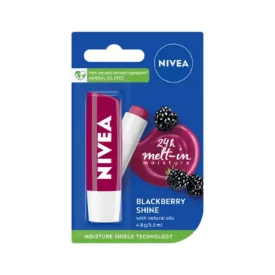 Nivea Blackberry Shine Lip Balm 4.8g, 5.5ml