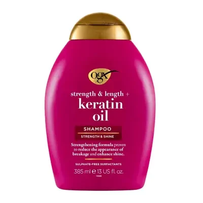 OGX Strength & Length Keratin Oil Shampoo 385ml