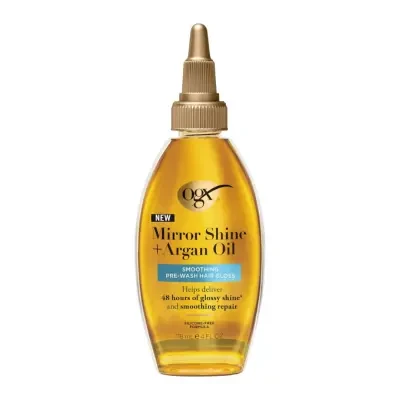 OGX Mirror Shine + Argan Oil Smoothing Pre Wash Hair Gloss 118ml