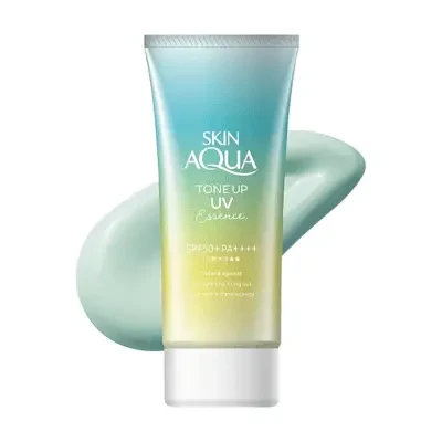 Rohto Skin Aqua Tone Up UV Essence Mint Green SPF50+ PA++++ 80g