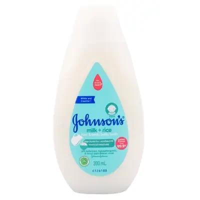 Johnson's ® Milk + Rice Hair & Body Baby Bath 200ml