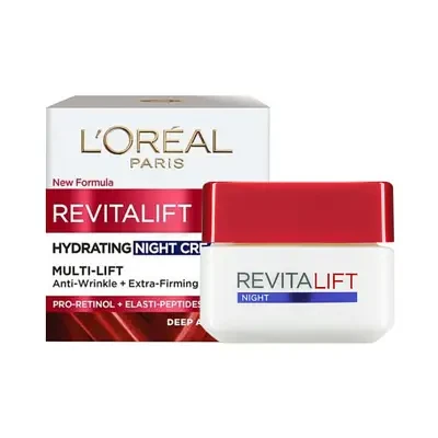 L'Oreal Paris Revitalift Multi-Lift Anti-Wrinkle + Extra Firming Hydrating Night Cream 50ml