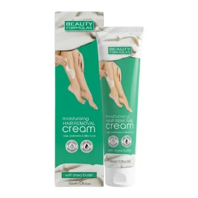 Beauty Formulas Moisturising Hair Removal Cream with Shea Butter 100ml