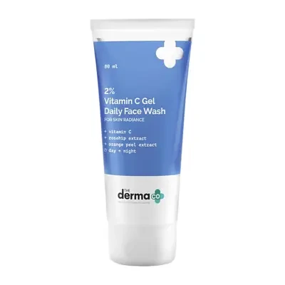 The Derma Co 2% Vitamin C Gel Daily Face Wash For Skin Radiance 80ml