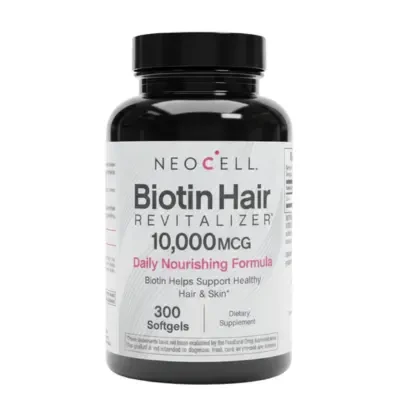 NeoCell Biotin Hair Revitalizer 10,000mcg Dietary Supplement 300 Softgels
