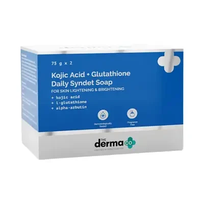 The Derma Co Kojic Acid + Glutathione Daily Syndet Soap 2pcs