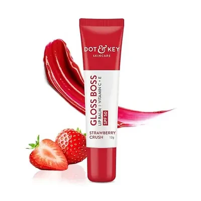DOT & KEY Gloss Boss Vitamin C+E Tinted Lip Balm with SPF 50 12g - Strawberry Crush