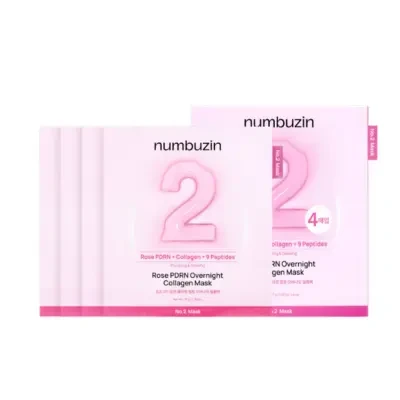 Numbuzin No. 2 Rose PDRN Overnight Collagen Mask (37g*4ea)