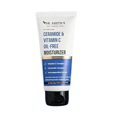 Dr. Sheth's Ceramide & Vitamin C Brightening Oil-Free Moisturizer 50g