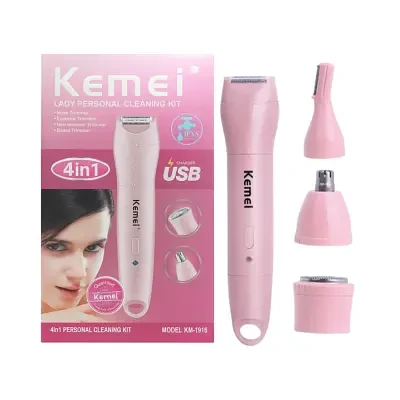 Kemei KM-1916 4 in 1 Lady Personal Cleaning Kit