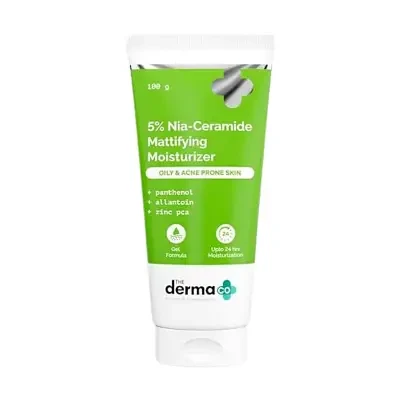 The Derma Co 5% Nia-Ceramide Mattifying Moisturizer for Oily & Acne Prone Skin 100g