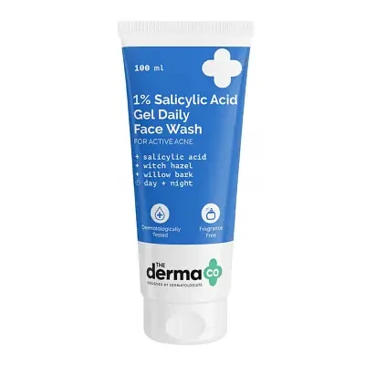 The Derma Co 1% Salicylic Acid Gel Face Wash for Acne Prone Skin 100ml