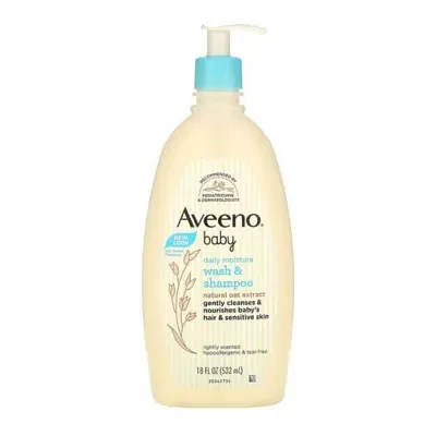 Aveeno Baby Daily Moisture Wash & Shampoo 532ml