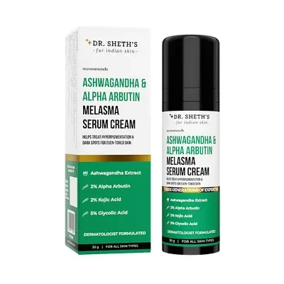 Dr. Sheth's Ashwagandha & Alpha Arbutin Melasma Serum Cream 30g