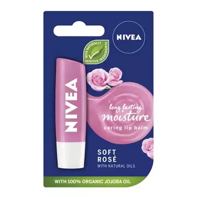 Nivea Soft Rose Lip Balm 4.8g, 5.5ml