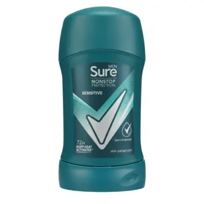 Sure Men Nonstop Protection Sensitive Antiperspirant Deodorant Stick 50ml