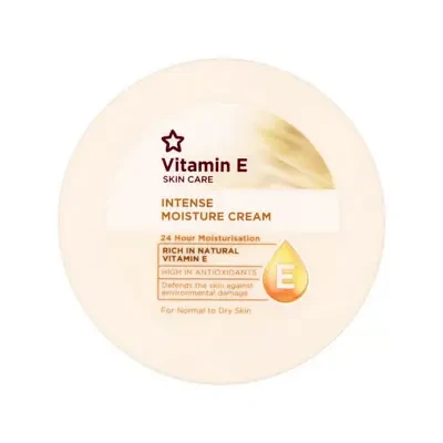 Superdrug Vitamin E Skin Care Intense Moisture Cream for Normal to Dry Skin 100ml