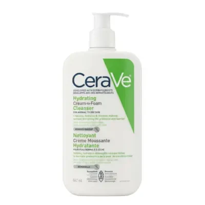 CeraVe Hydrating Cream-to-Foam Cleanser 562ml