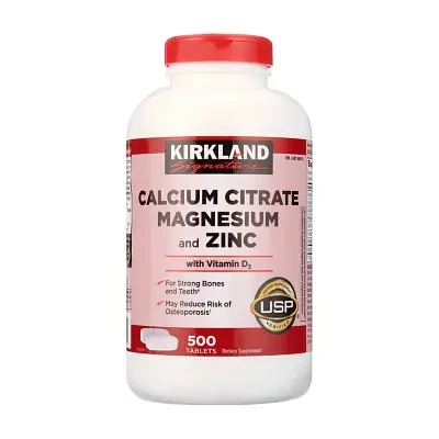 Kirkland Signature Calcium Citrate Magnesium and Zinc with Vitamin D3 500tbs
