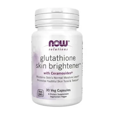 Now Solutions Glutathione Skin Brightener with Ceramosides 30 veg capsules