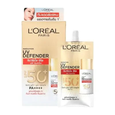 L'Oréal Paris UV Defender Invisible Resist Daily Sunscreen with SPF 50+ PA++++ 5.5ml x 6