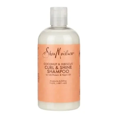 Shea Moisture Coconut & Hibiscus Sulphate Free Shampoo for Thick, Curly Hair 384ml